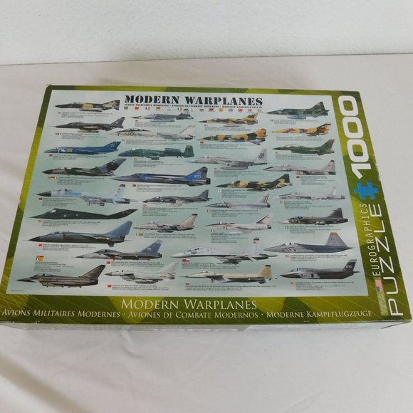 Modern Warplanes 1000 Piece Jigsaw Puzzle Eurographics 19 x 27 COMPLETE - Picture 4 of 11